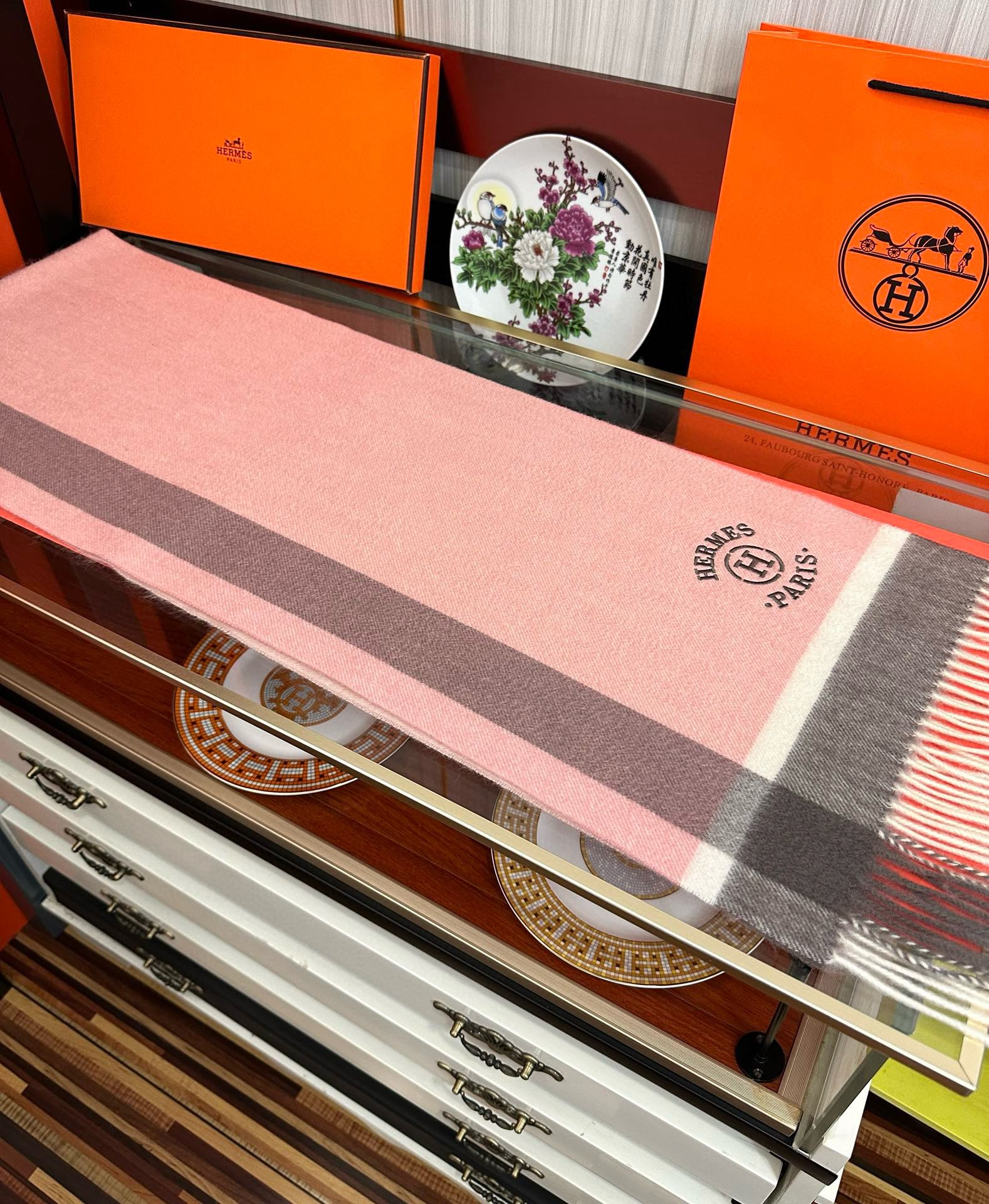 【HERMES エルメス 】スカーフ30*180CM  241210-BRAND OFF