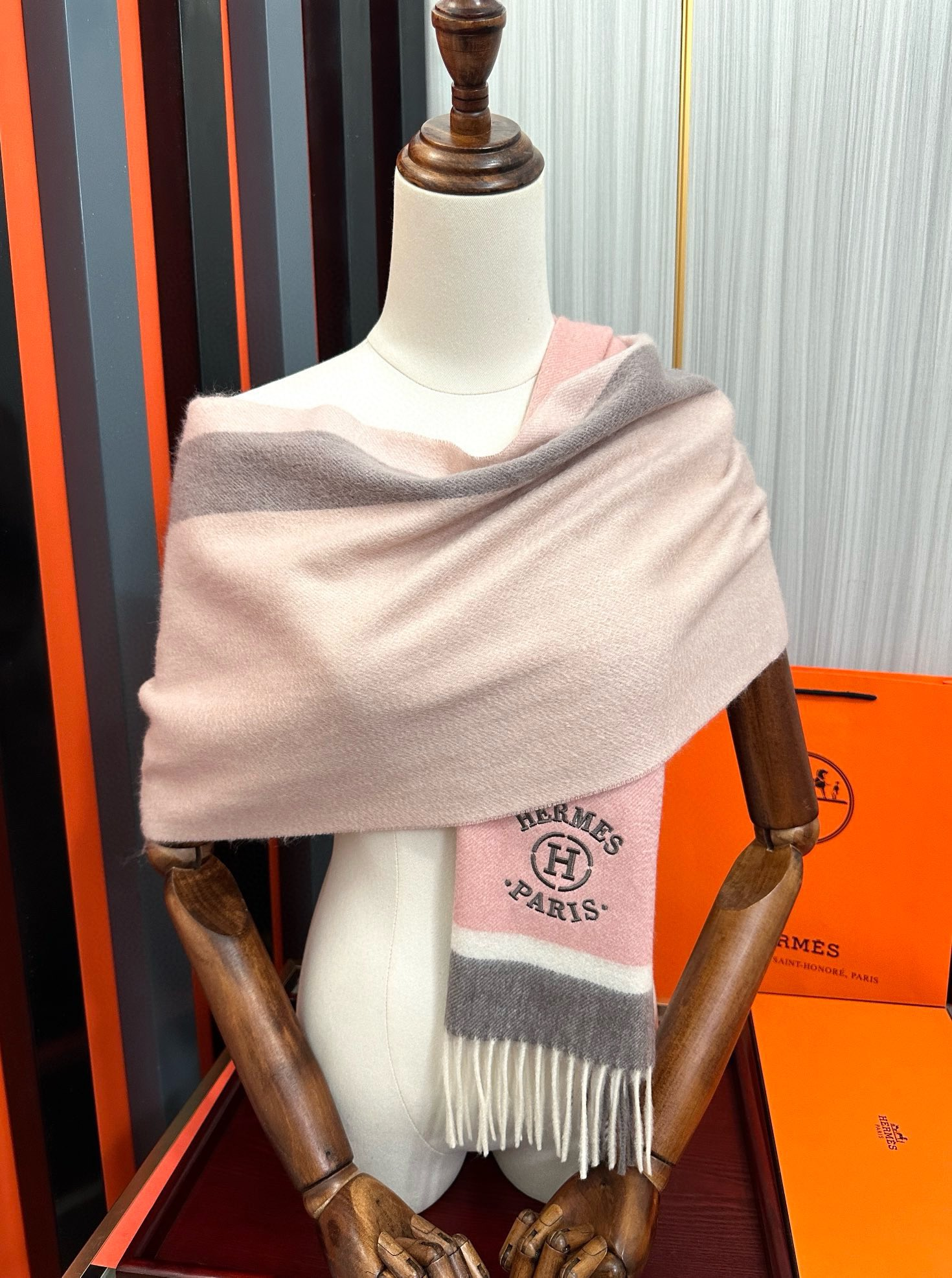 【HERMES エルメス 】スカーフ30*180CM  241210-BRAND OFF