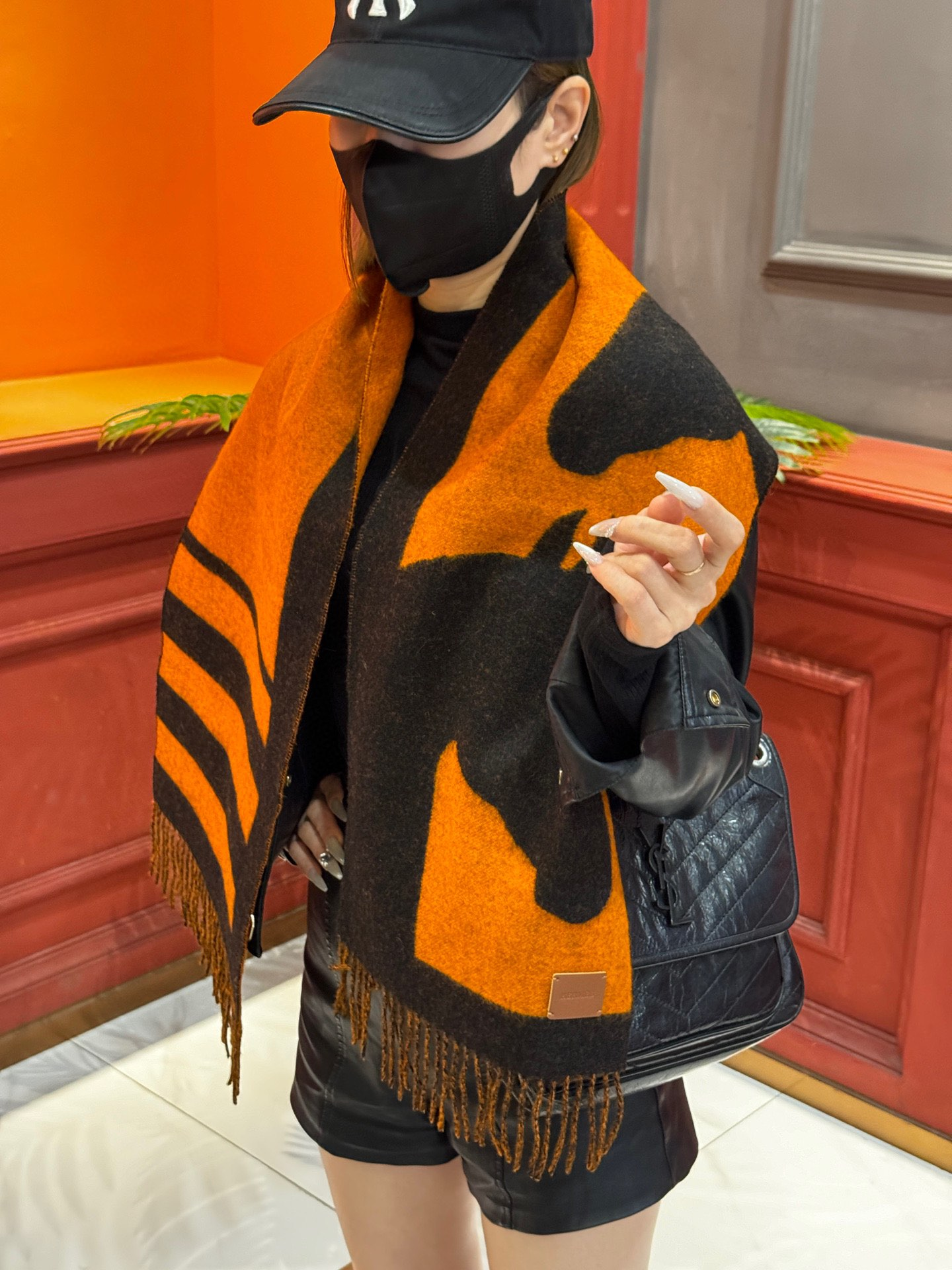 【HERMES エルメス 】スカーフ40*195CM  241210-BRAND OFF