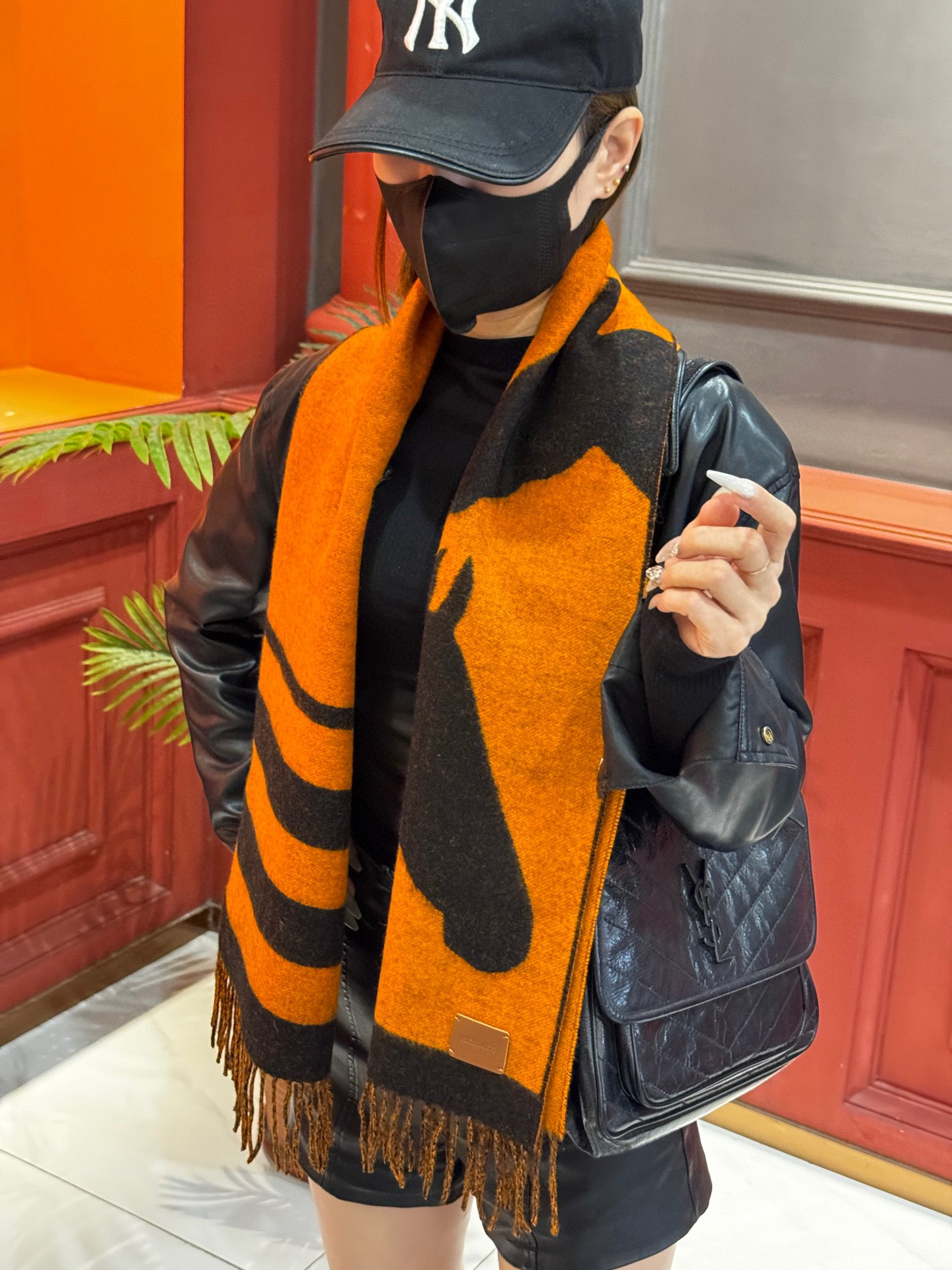 【HERMES エルメス 】スカーフ40*195CM  241210-BRAND OFF
