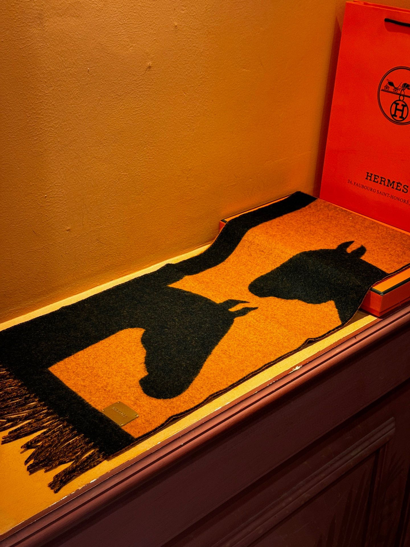 【HERMES エルメス 】スカーフ40*195CM  241210-BRAND OFF