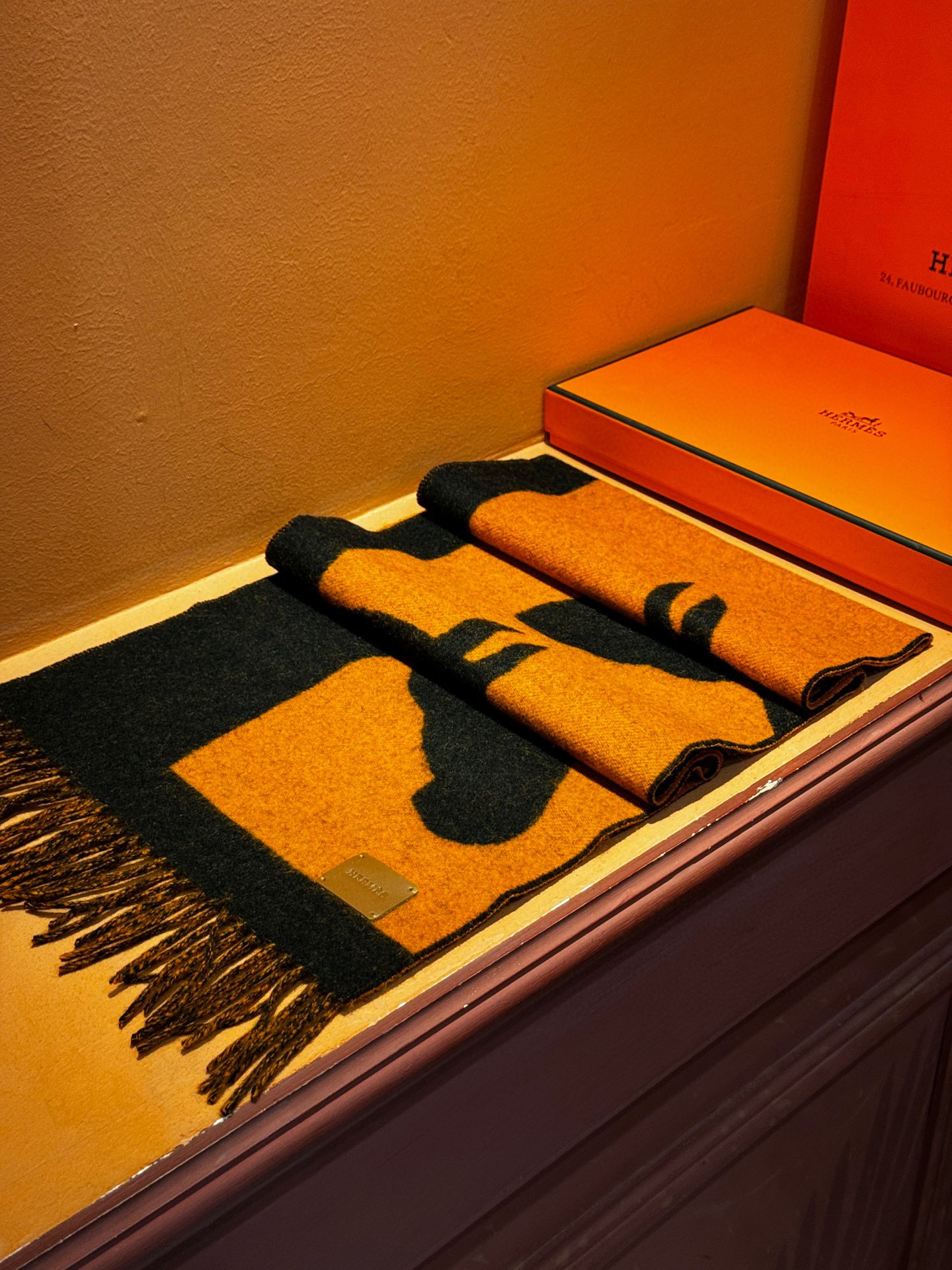 【HERMES エルメス 】スカーフ40*195CM  241210-BRAND OFF