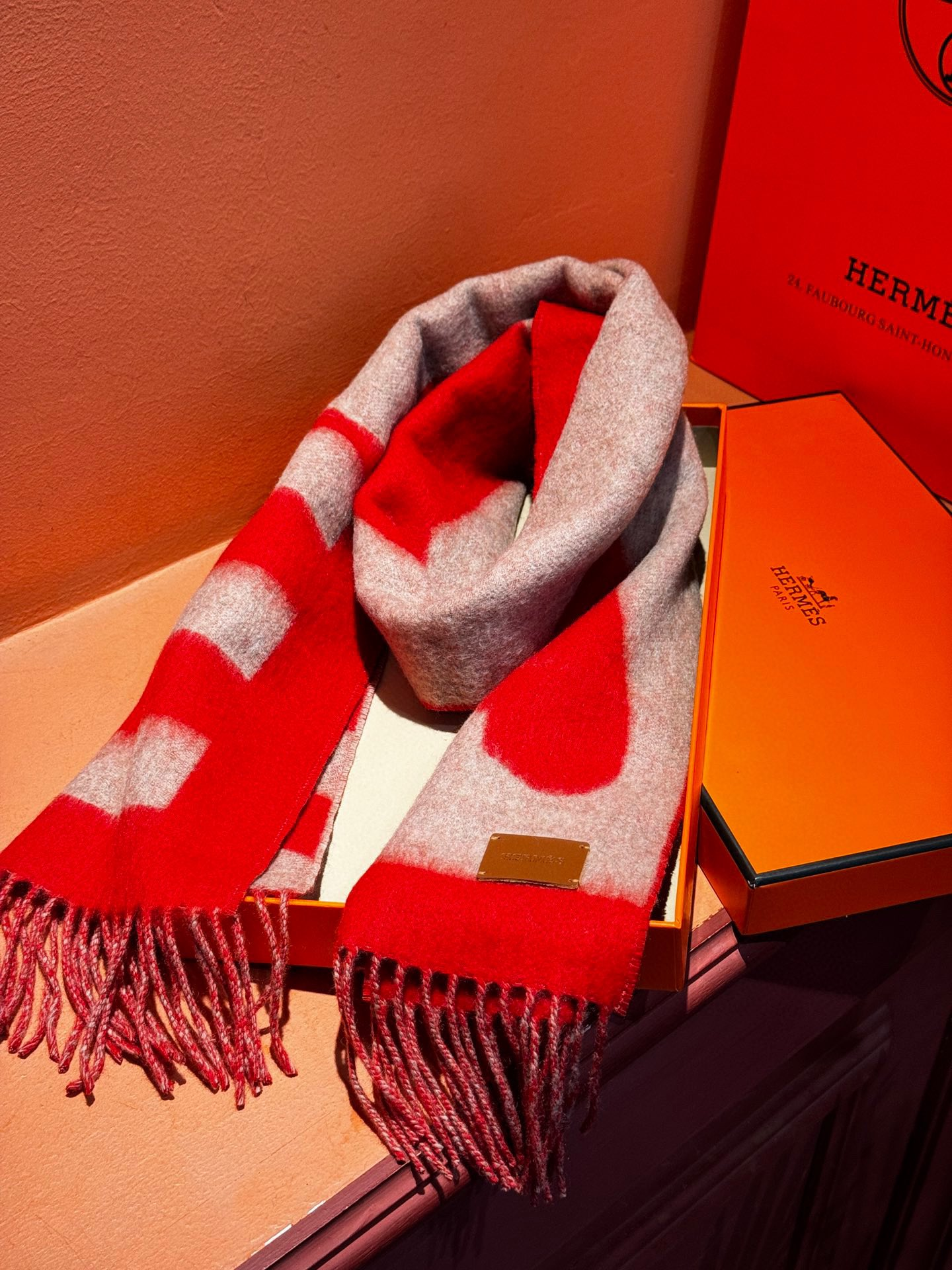 【HERMES エルメス 】スカーフ40*195CM  241210-BRAND OFF