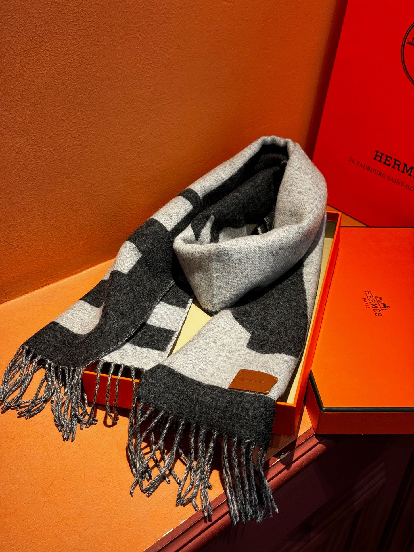 【HERMES エルメス 】スカーフ40*195CM  241210-BRAND OFF