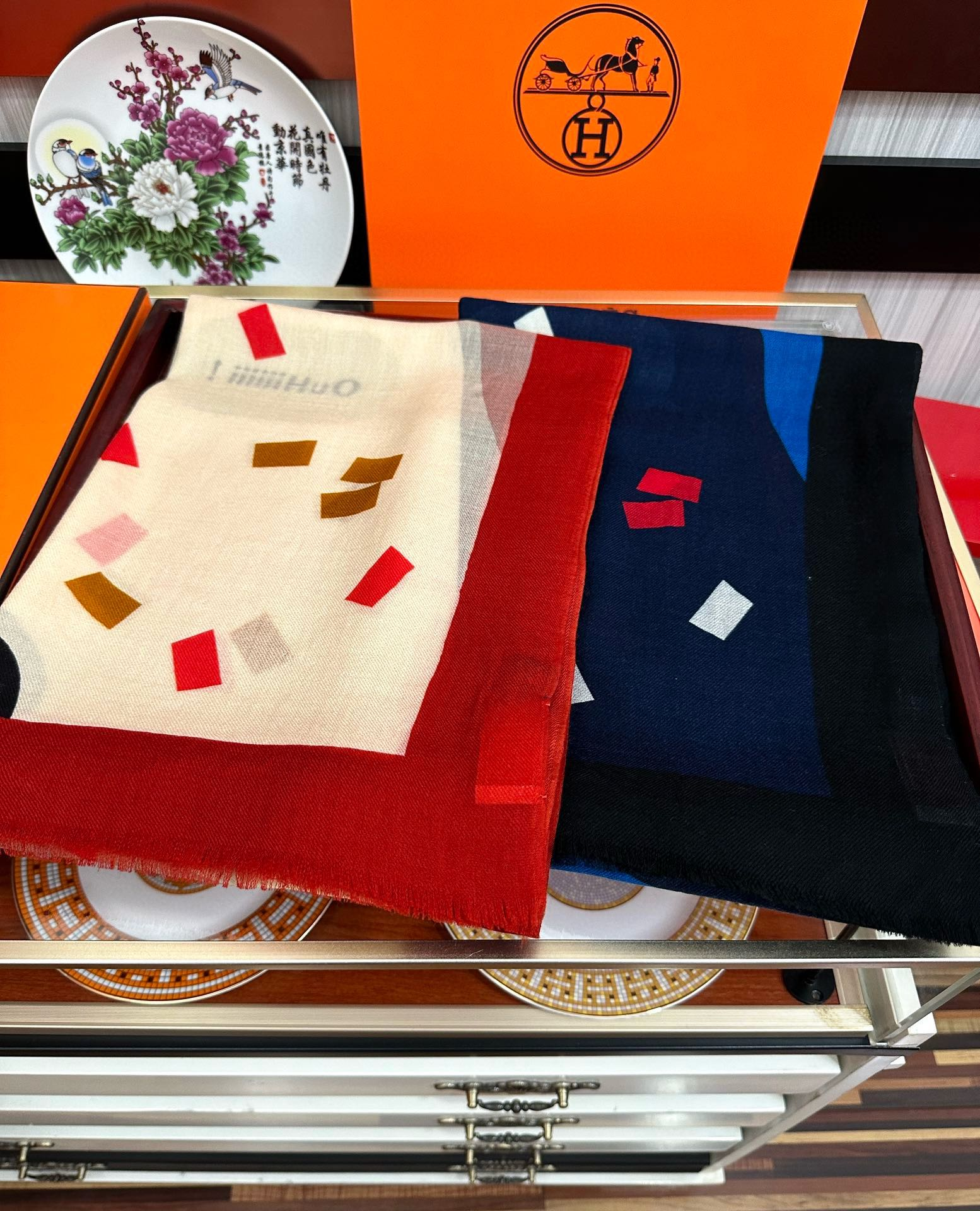 【HERMES エルメス 】スカーフ100*200CM  241210-BRAND OFF