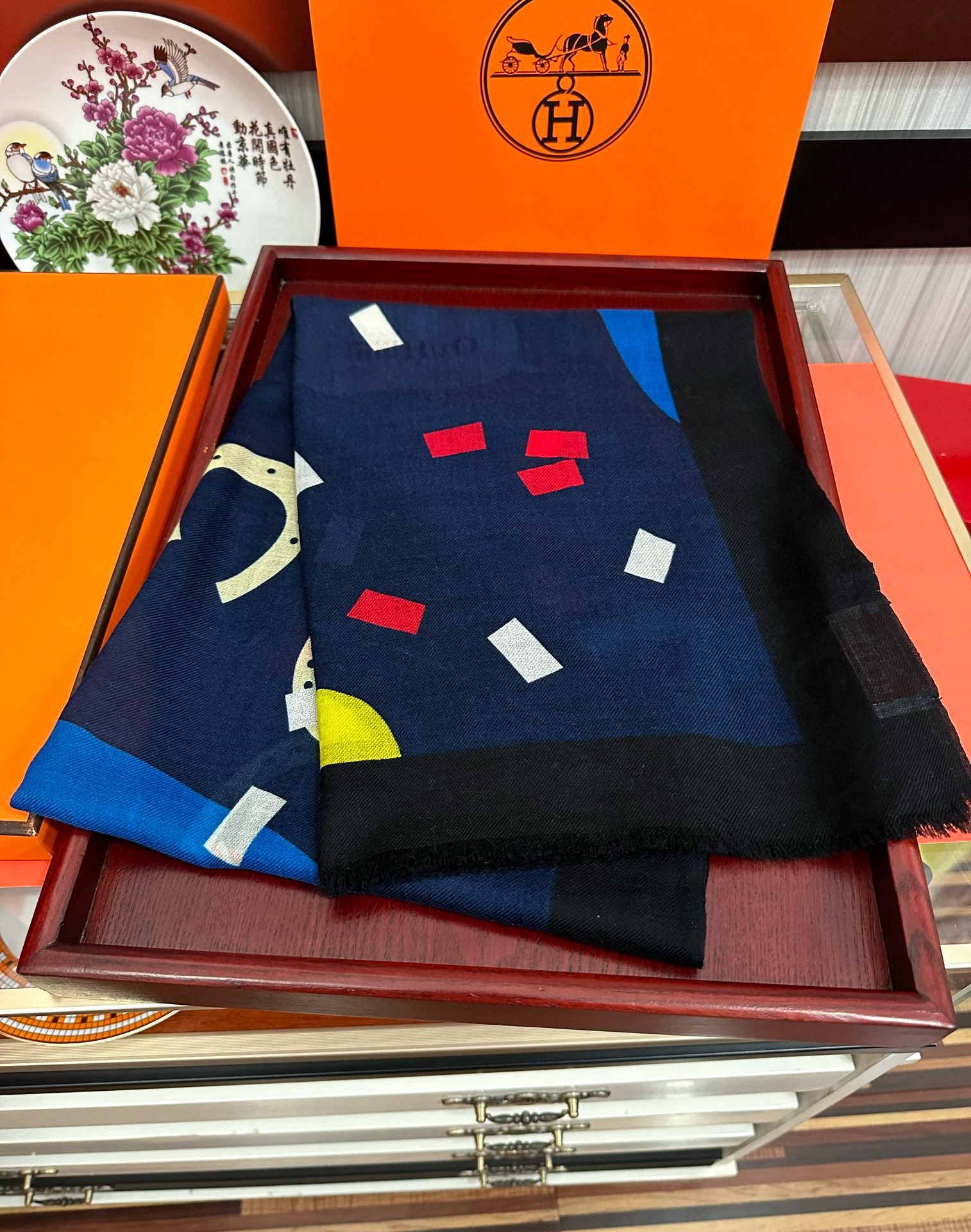 【HERMES エルメス 】スカーフ100*200CM  241210-BRAND OFF