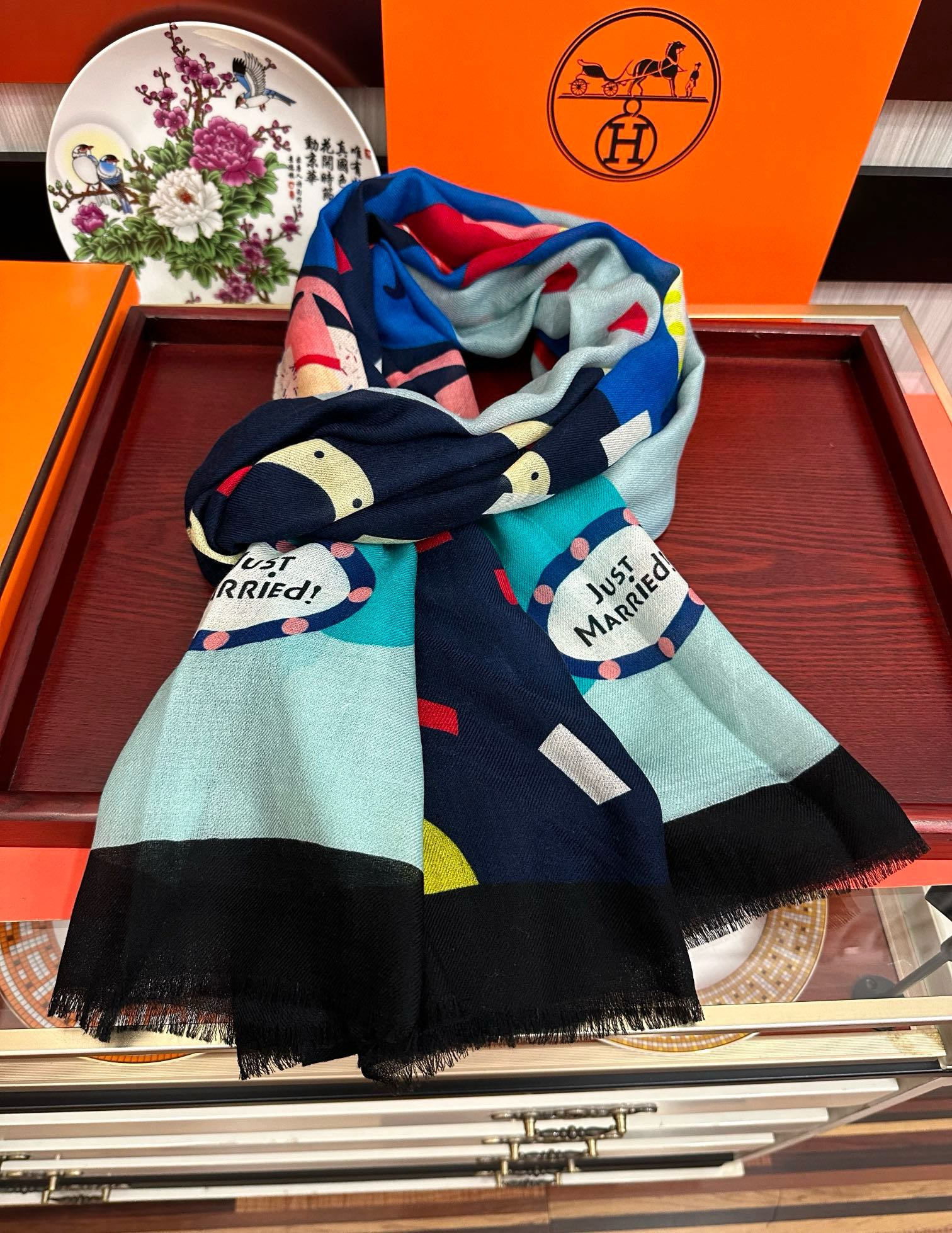 【HERMES エルメス 】スカーフ100*200CM  241210-BRAND OFF
