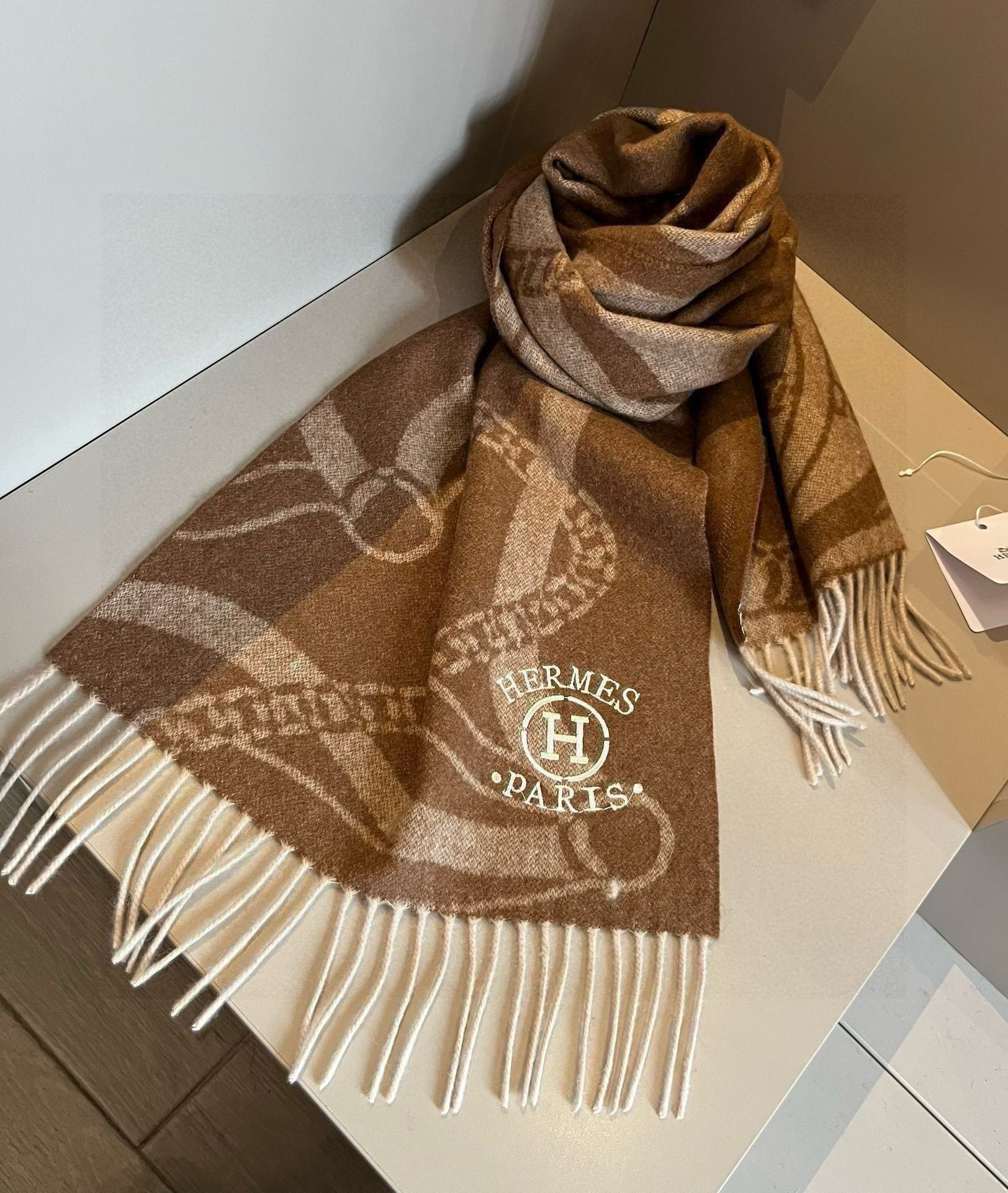 【HERMES エルメス 】スカーフ30*180CM  241210-BRAND OFF