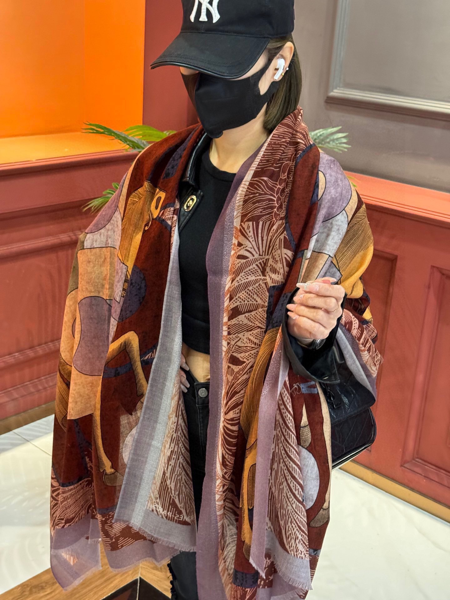 【HERMES エルメス 】スカーフ30*180CM  241210-BRAND OFF
