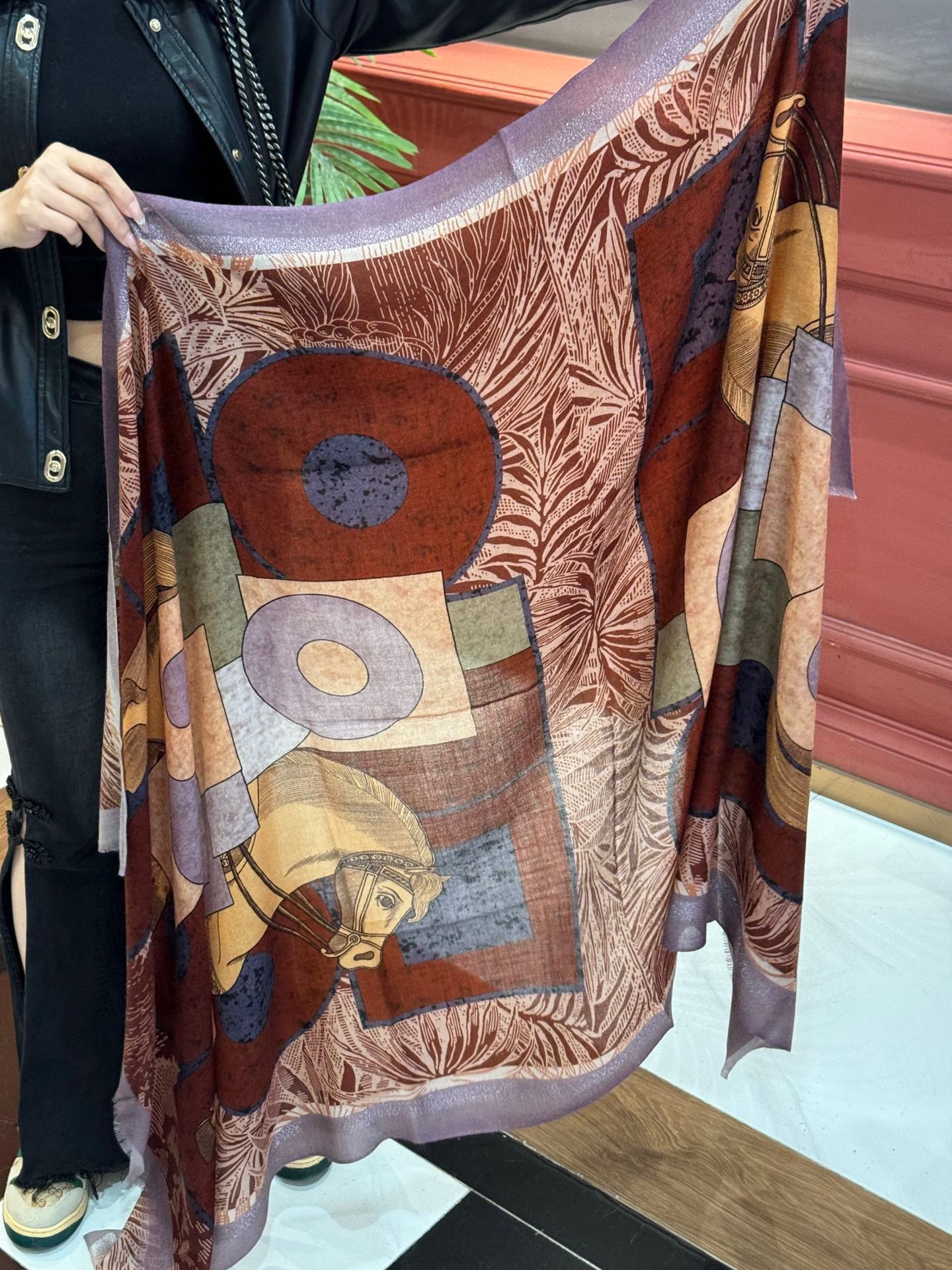 【HERMES エルメス 】スカーフ30*180CM  241210-BRAND OFF