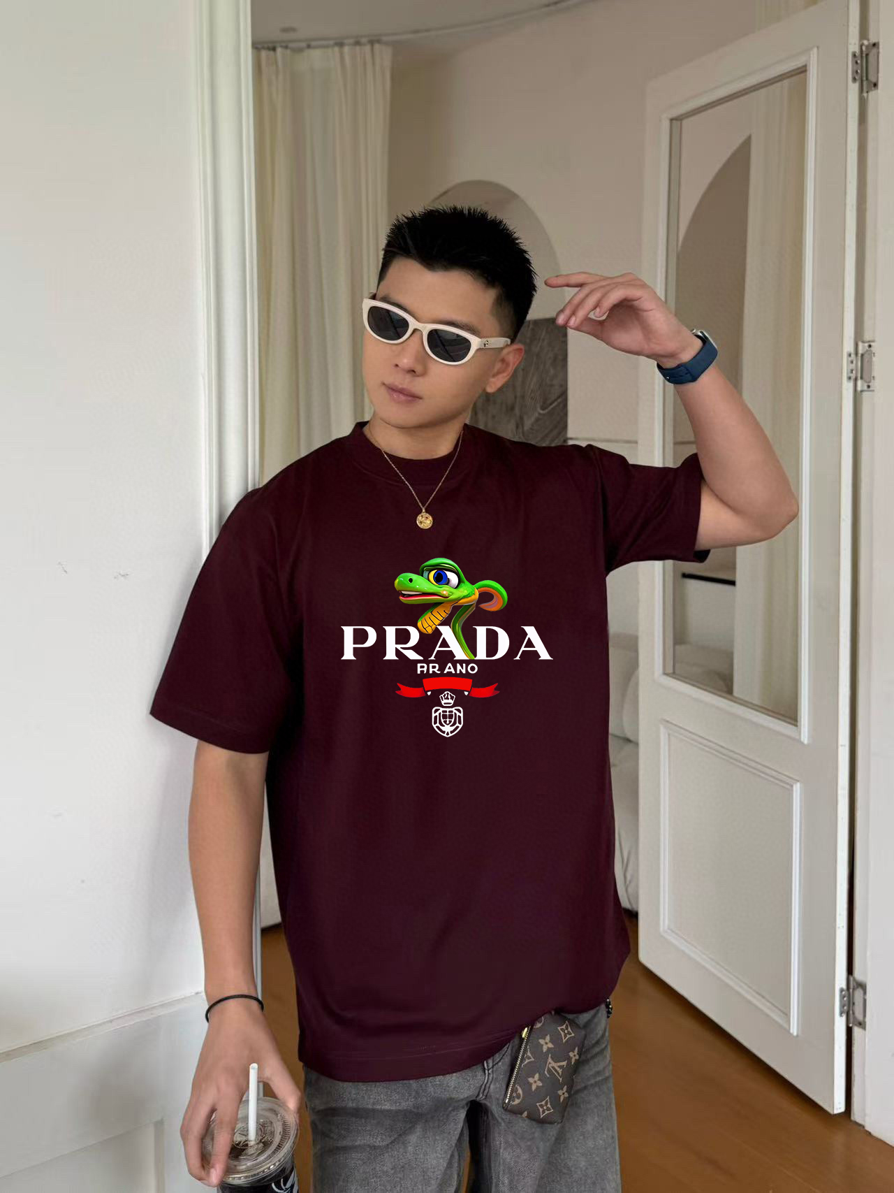 【PRADA 公式旗艦店】プラダ    Tシャツご好評に付き再入荷！ 250213-BRAND OFF