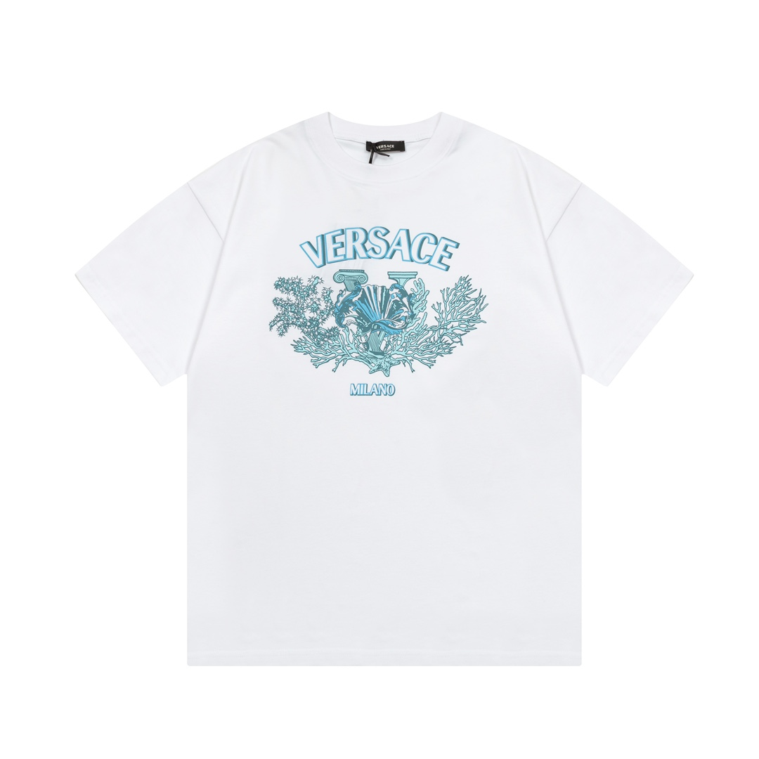 【VERSACE  公式旗艦店】ヴェルサーチ  Tシャツ ご好評に付き再入荷！250218-BRAND OFF