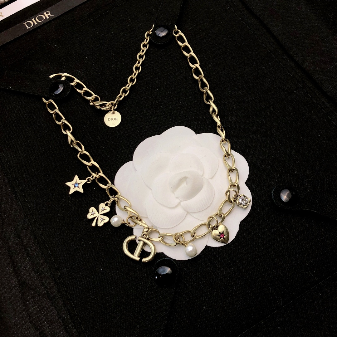 【DIOR】ネックレス、新しいネックレス万能シンプルファッションオーナメント  250301-BRAND OFF