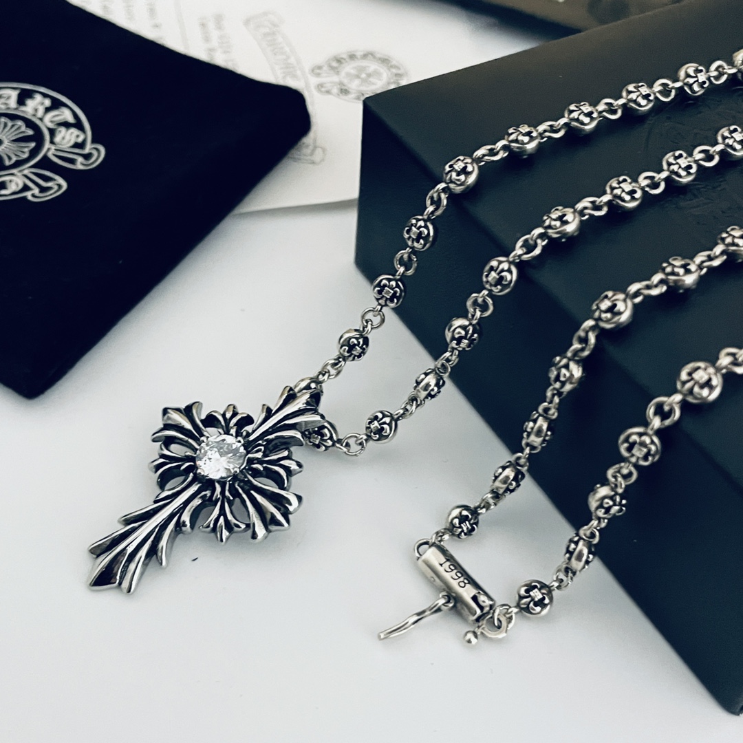 【CHROME HEARTS】ネックレス、新しいネックレス万能シンプルファッションオーナメント-BRAND OFF