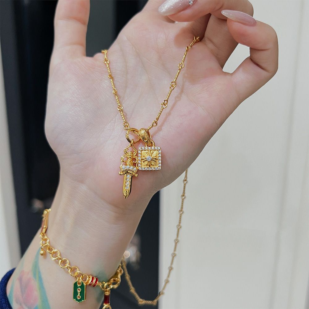 【CHROME HEARTS】ネックレス、新しいネックレス万能シンプルファッションオーナメント-BRAND OFF