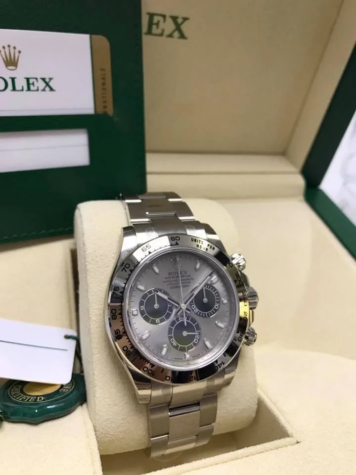 コスモグラフ デイトナ オイスター 40 mm ホワイトゴールド-BRAND OFF