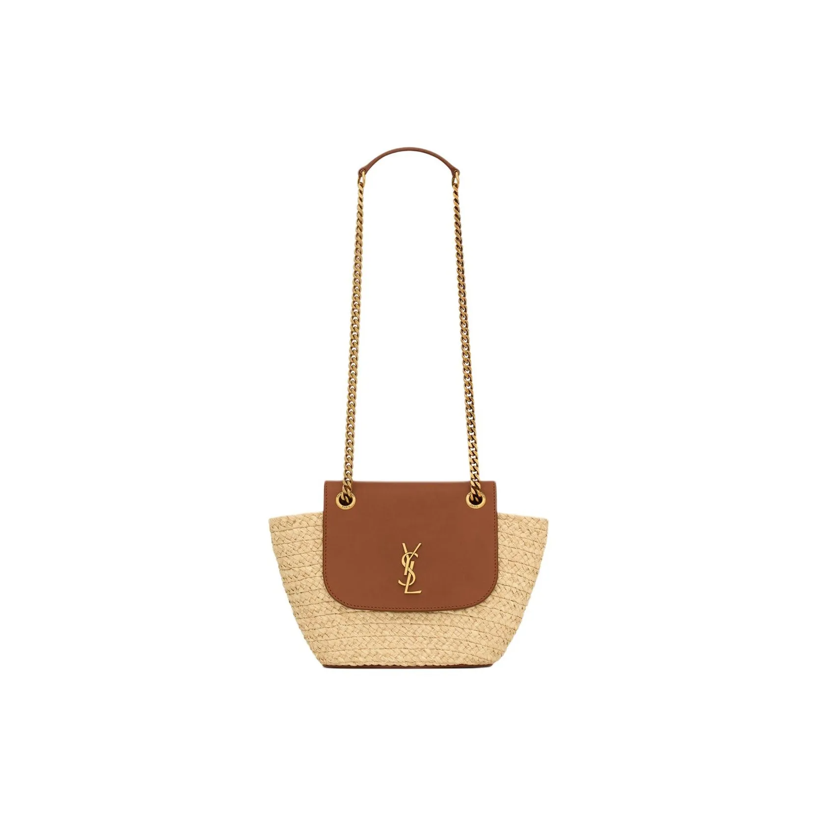 【SAINT LAURENT旗艦店】サンローラン わら編みバッグ 23*6*12CM-BRAND OFF
