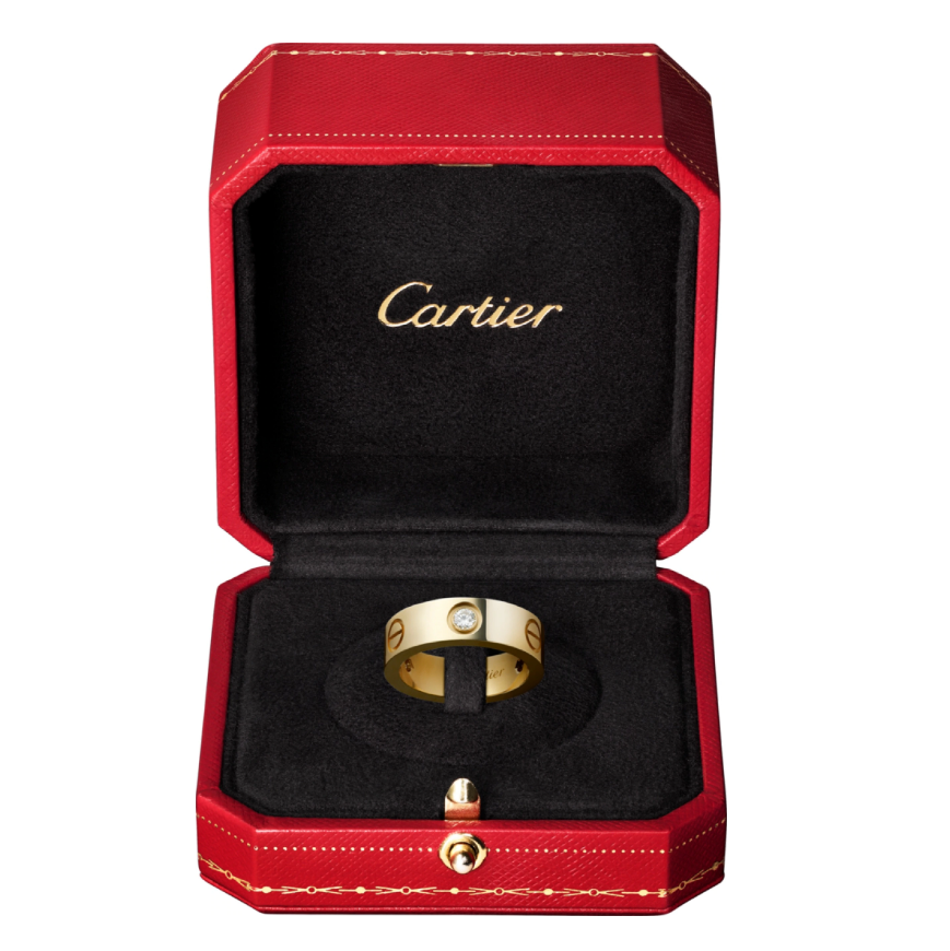 【Cartier】カルティエ LOVE RING, 3 DIAMONDS リング、ダイヤモンド3個-BRAND OFF