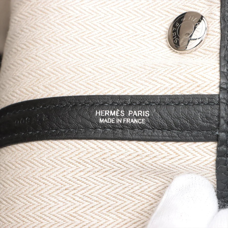 エルメス ガーデンパーティTPM カントリー ブラック シルバー金具-BRAND OFF