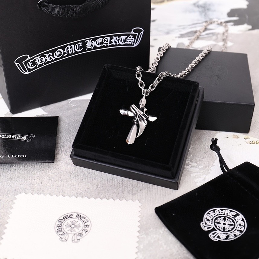【Chrome Hearts】ネックレス、新しいネックレス万能シンプルファッションオーナメント-BRAND OFF