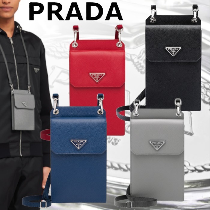 ☆PRADA☆サフィアーノレザー スマートフォンケース-BRAND OFF