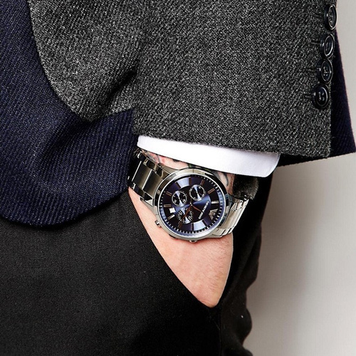 【大人気】EMPORIO ARMANI クラシック クロノグラフ 43ＭＭ-BRAND OFF