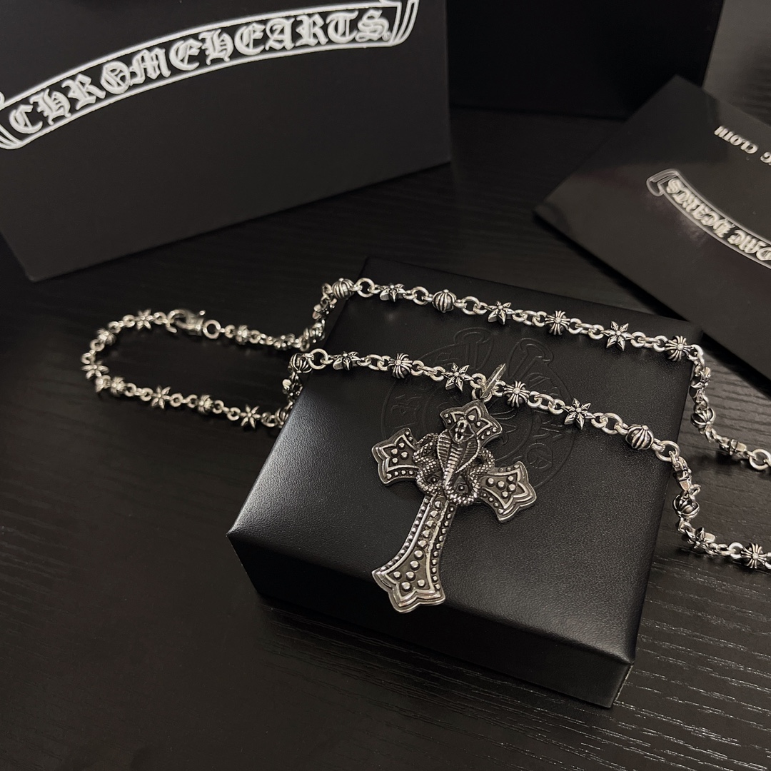 【Chrome Hearts】ネックレス、新しいネックレス万能シンプルファッションオーナメント-BRAND OFF