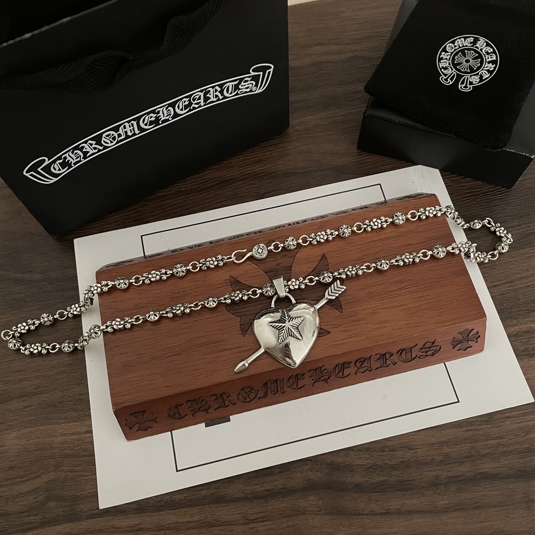 【CHROME HEARTS】ネックレス、新しいネックレス万能シンプルファッションオーナメント-BRAND OFF