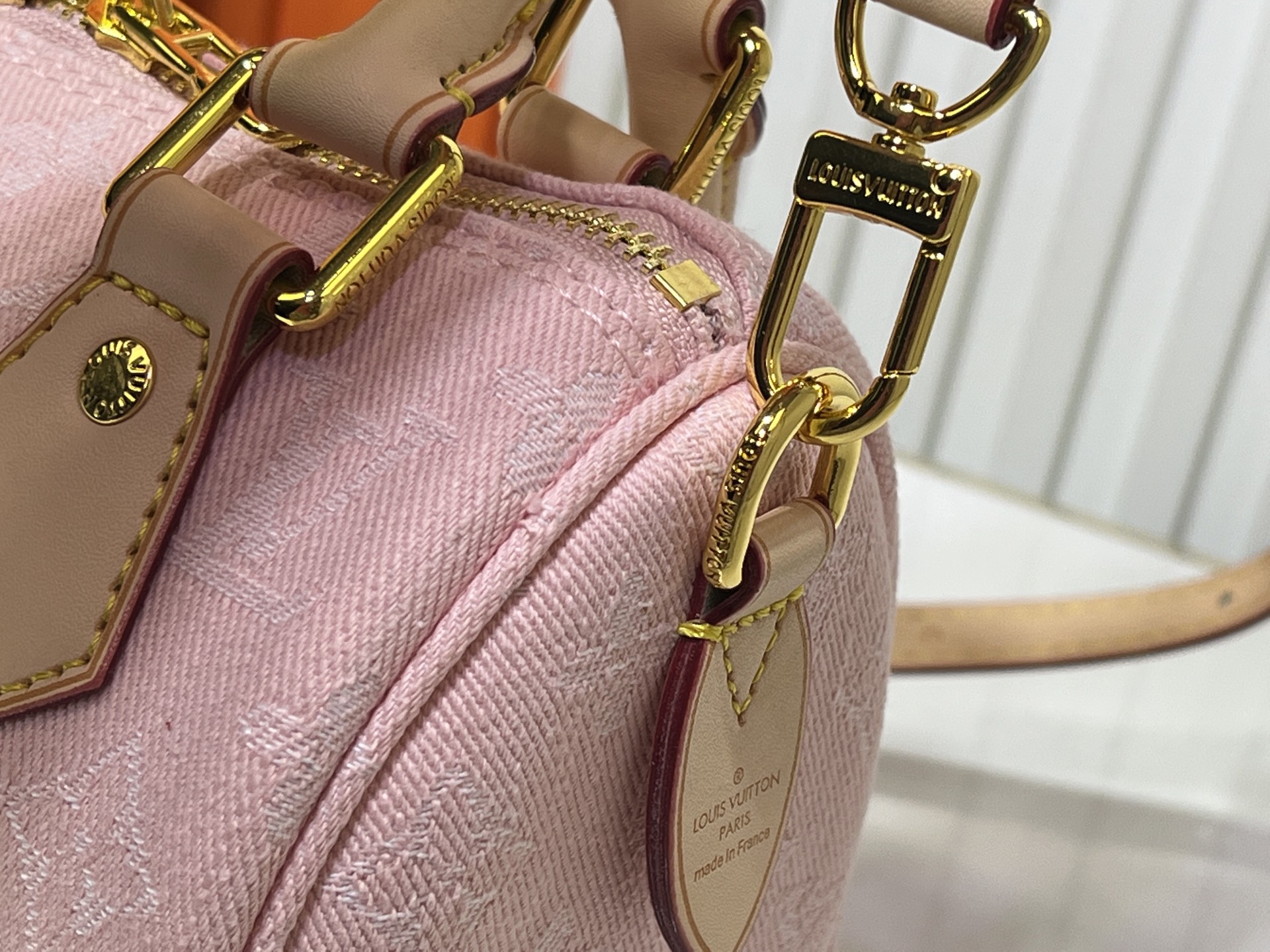 LOUIS VUITTON ルイヴィトン M81878 Nano Speedy デニムバッグ-BRAND OFF