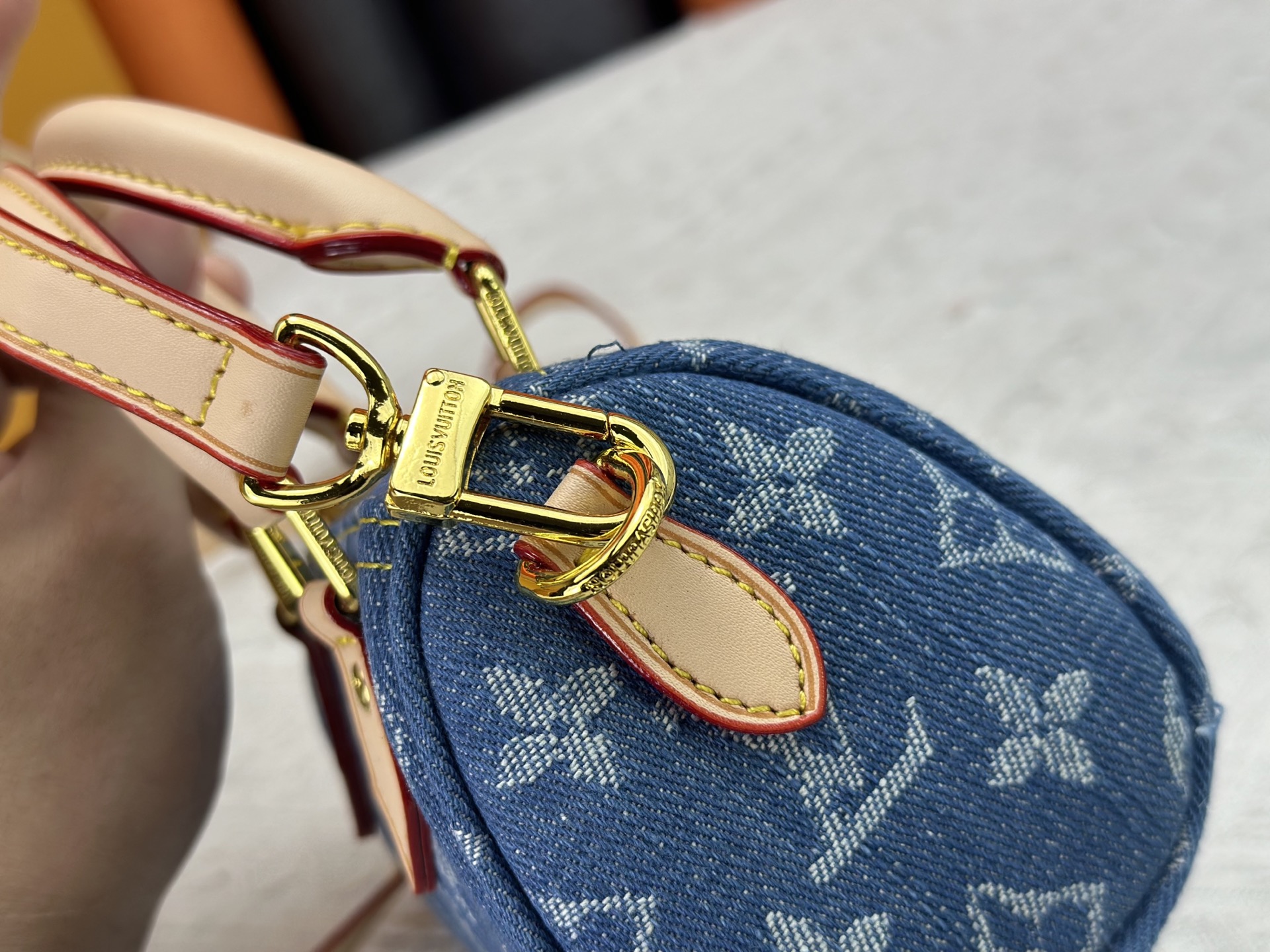 LOUIS VUITTON ルイヴィトン NANO SPEEDY Gx デニムバッグ M11212 M81085-BRAND OFF