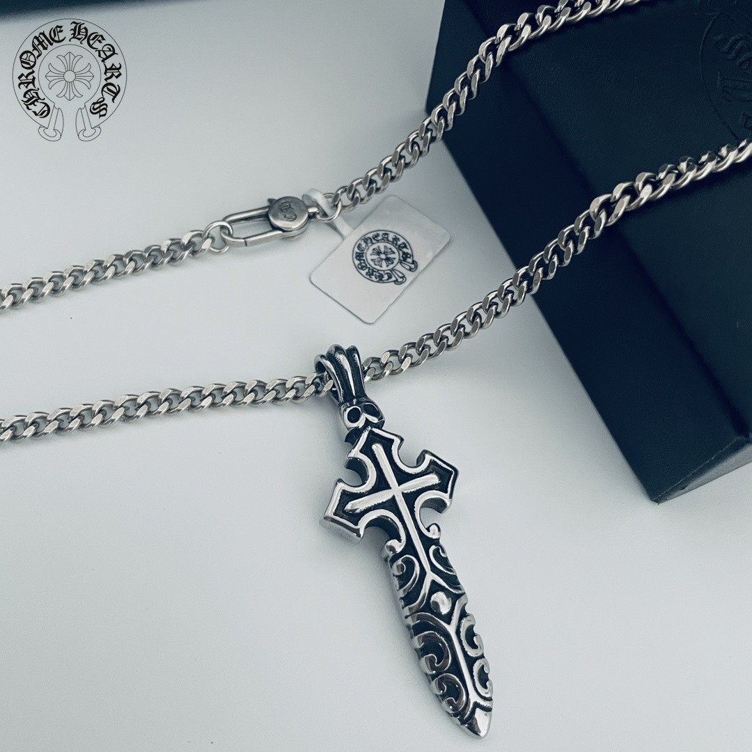 【CHROME HEARTS】クロムハーツ、新しいネックレス万能シンプルファッションオーナメント-BRAND OFF