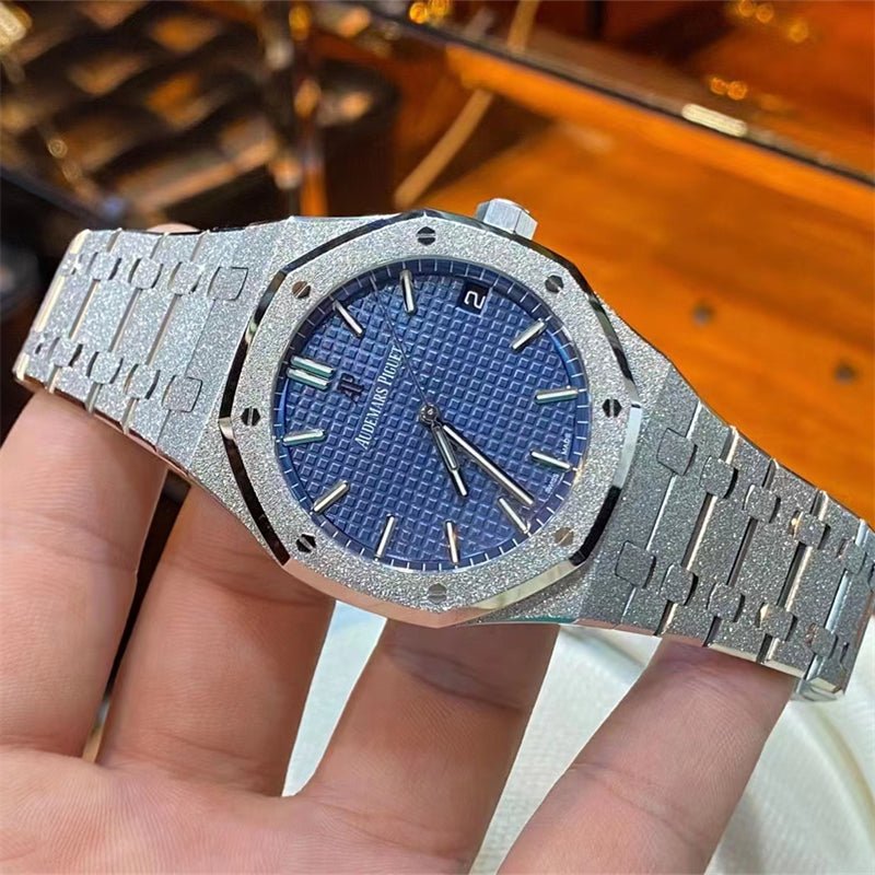 オーデマピゲ ロイヤルオーク フロステッドゴールド 世界限定200本 15410BC.GG.1224BC.01-BRAND OFF