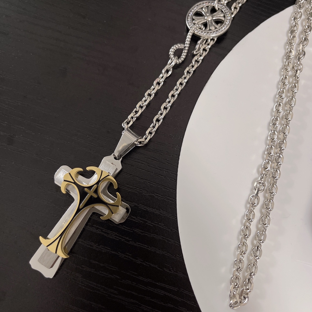 【CHROME HEARTS】ネックレス、新しいネックレス万能シンプルファッションオーナメント-BRAND OFF