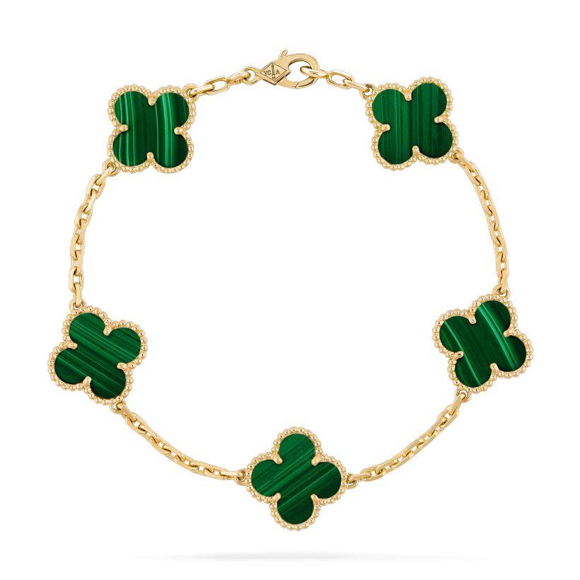 【Vancleef & Arpels】 ヴィンテージ アルハンブラ ブレスレット、5モチーフ-BRAND OFF