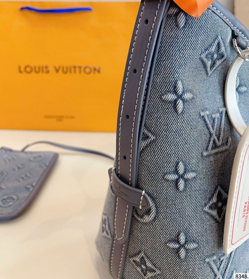 LOUIS VUITTON ルイヴィトン CARRYALL デニムのハンドバッグ-BRAND OFF