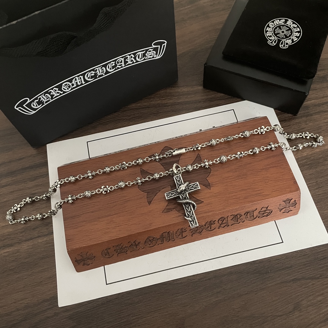 【Chrome Hearts】ネックレス、新しいネックレス万能シンプルファッションオーナメント-BRAND OFF