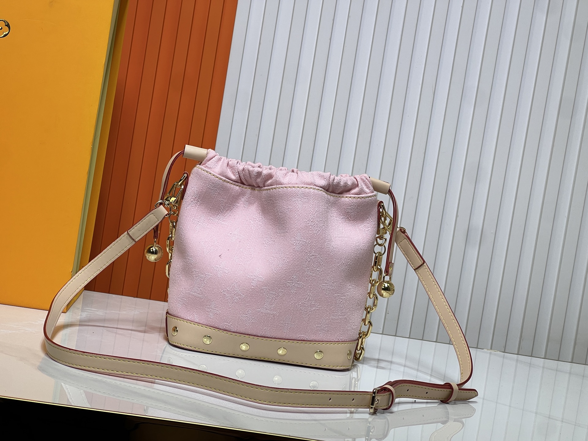 LOUIS VUITTON ルイヴィトン M83043 デニムのバケツバッグ-BRAND OFF