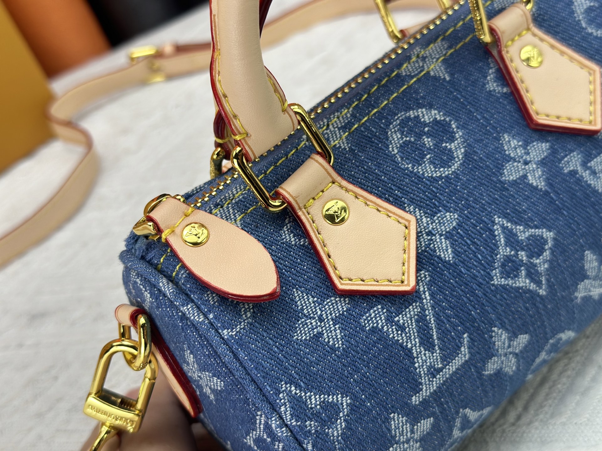 LOUIS VUITTON ルイヴィトン NANO SPEEDY Gx デニムバッグ M11212 M81085-BRAND OFF