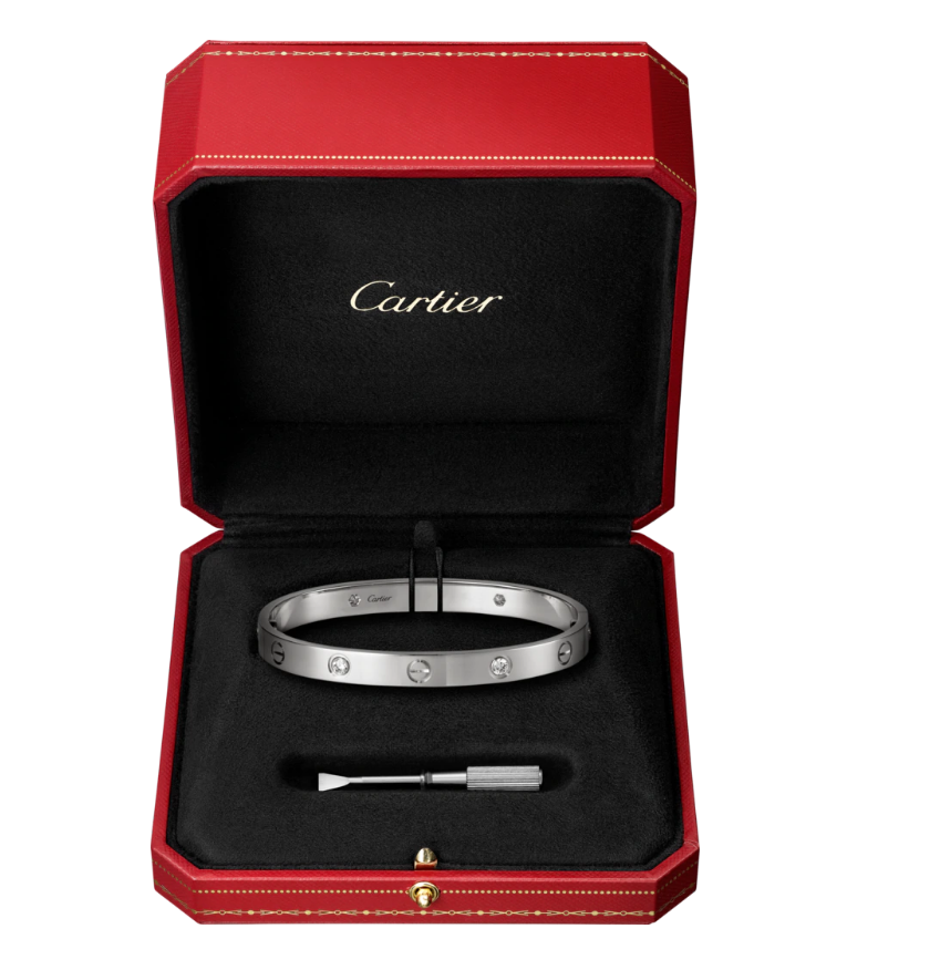【Cartier】カルティエ LOVE BRACELET, 4 DIAMONDS ブレスレット、ダイヤモンド4個-BRAND OFF