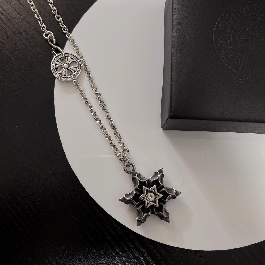 【CHROME HEARTS】ネックレス、新しいネックレス万能シンプルファッションオーナメント-BRAND OFF