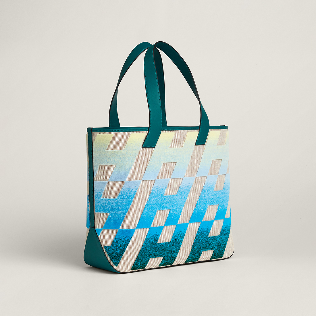 HERMES「カバスイタリックH柄40」トートバッグ-BRAND OFF