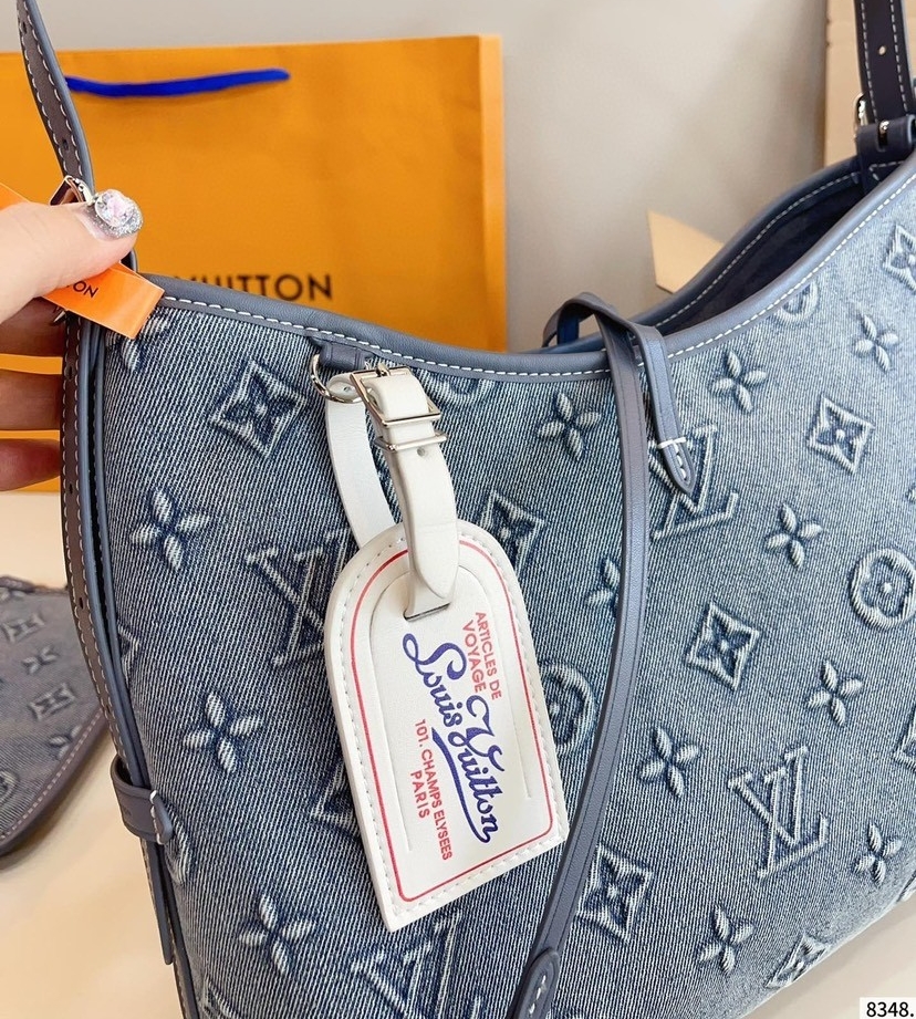 LOUIS VUITTON ルイヴィトン CARRYALL デニムのハンドバッグ-BRAND OFF