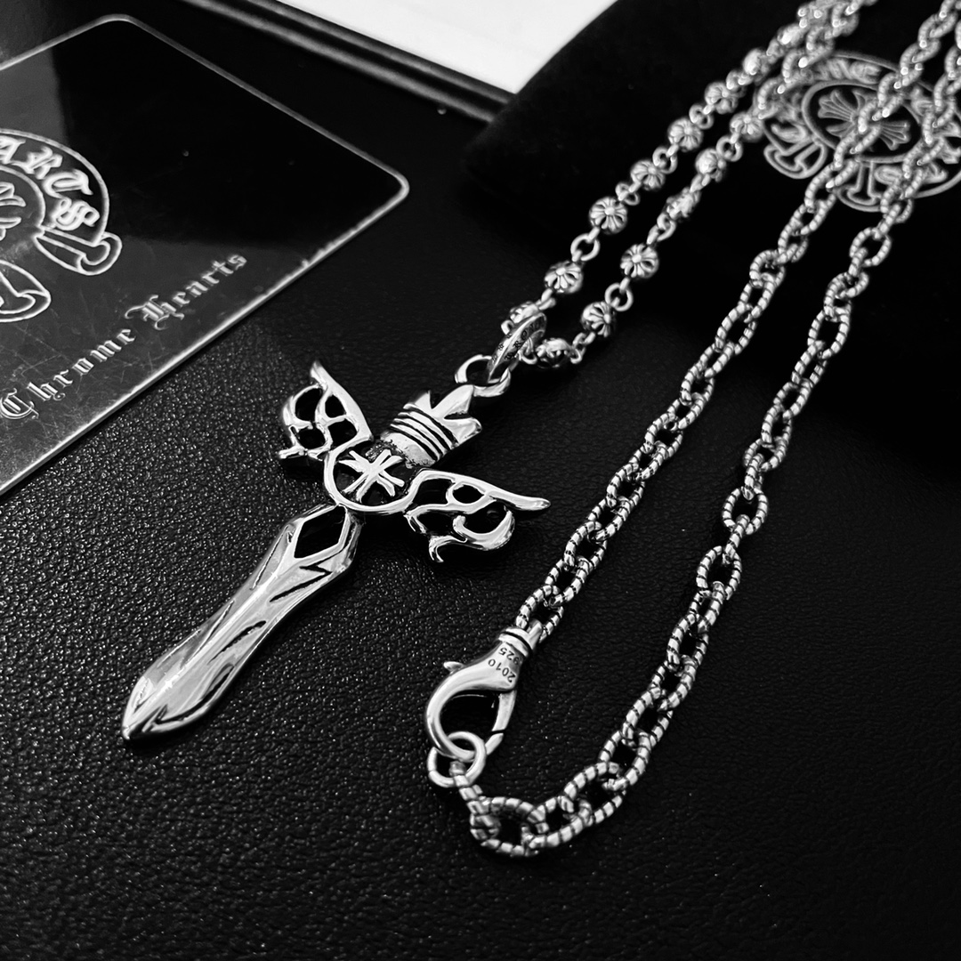 【CHROME HEARTS 】ネックレス、新しいネックレス万能シンプルファッションオーナメント-BRAND OFF