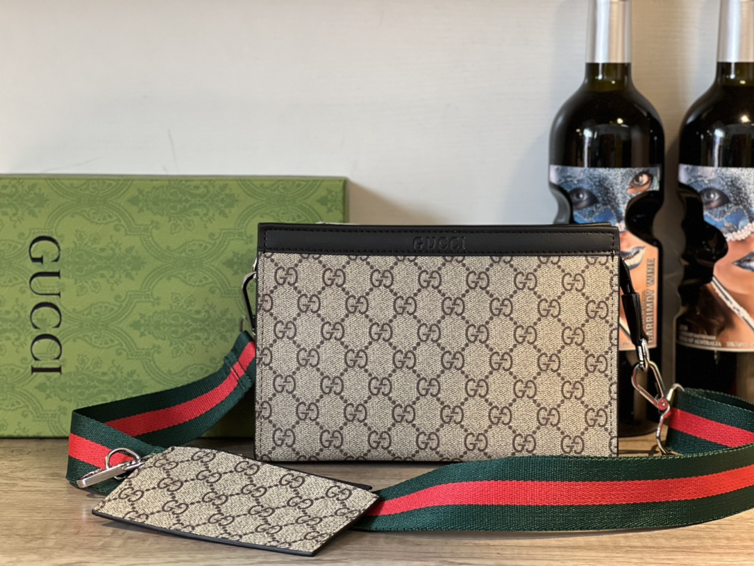 【 GUCCI 旗艦店】GGショルダーバッグ 22X14X7CM-BRAND OFF