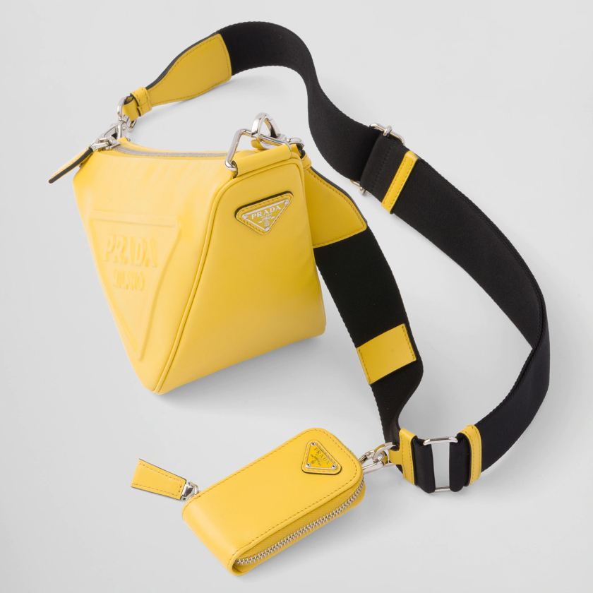 累積売上第１位☆新作☆ プラダ PRADA トライアングル レザーショルダーバッグ-BRAND OFF