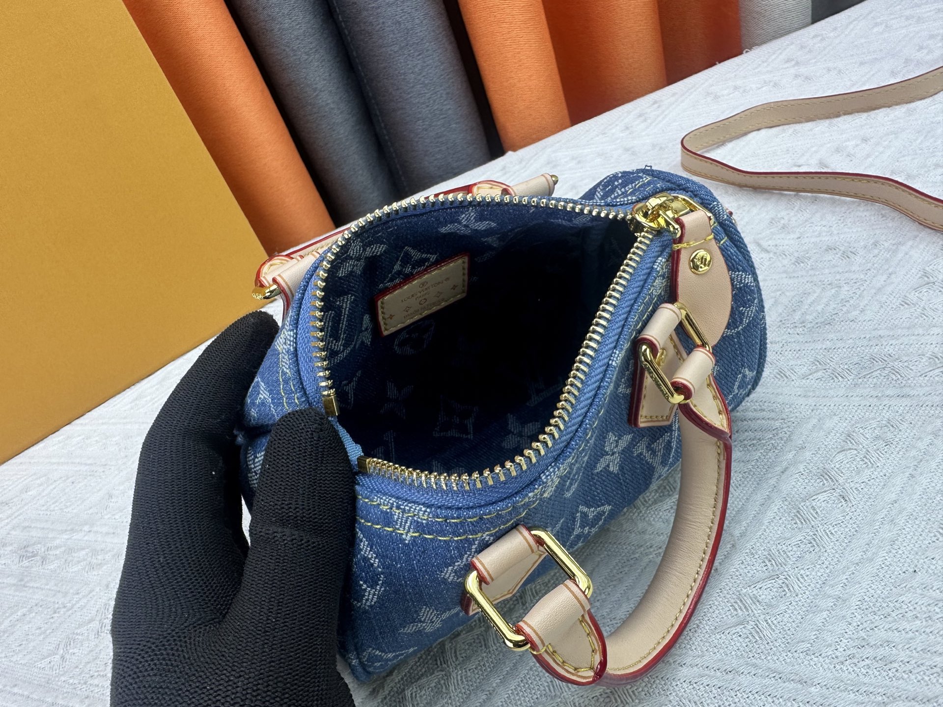 LOUIS VUITTON ルイヴィトン NANO SPEEDY Gx デニムバッグ M11212 M81085-BRAND OFF
