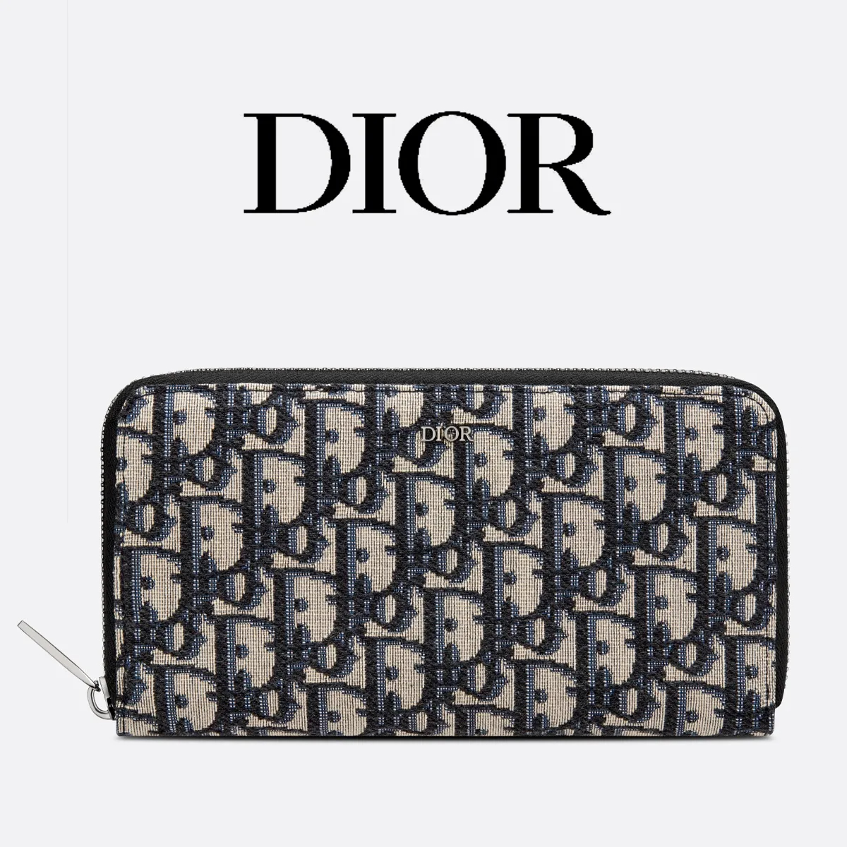 DIOR*オブリークジャガード ロングウォレット*モノグラム財布-BRAND OFF