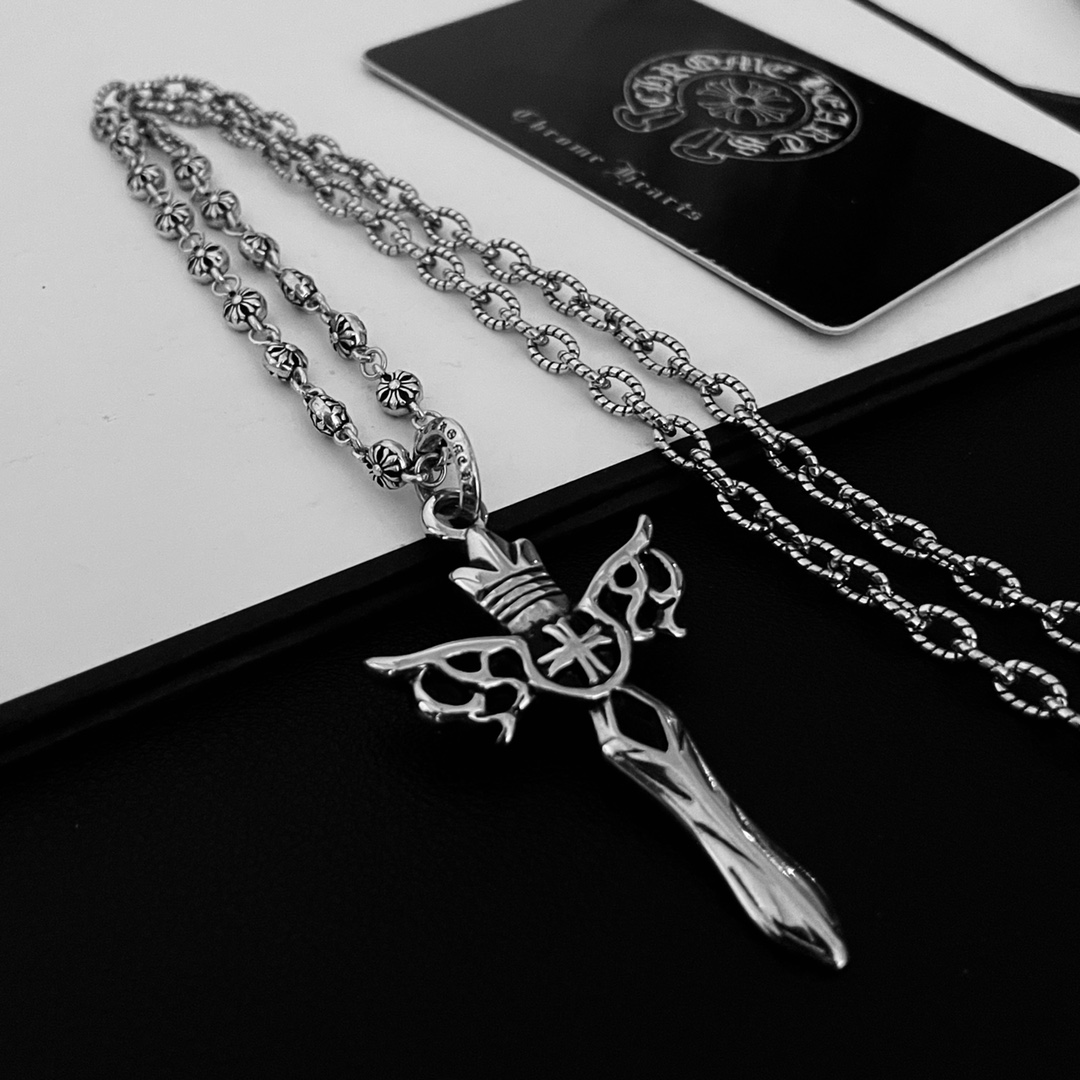 【CHROME HEARTS 】ネックレス、新しいネックレス万能シンプルファッションオーナメント-BRAND OFF