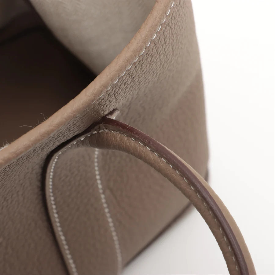 HERMES エルメス ガーデンパーティTPM カントリー エトゥープ シルバー金具-BRAND OFF