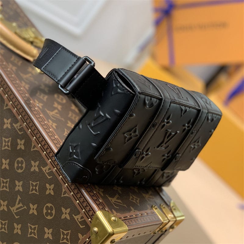 Louis Vuitton トランク 肩掛け バッグ 黒 M57952 モノグラム-BRAND OFF
